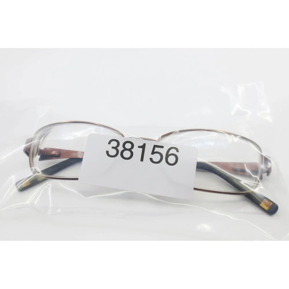 Liz Claiborne L345 0TE7 Bronze Floral Rectangular Eyeglasses Frames 51-16-135